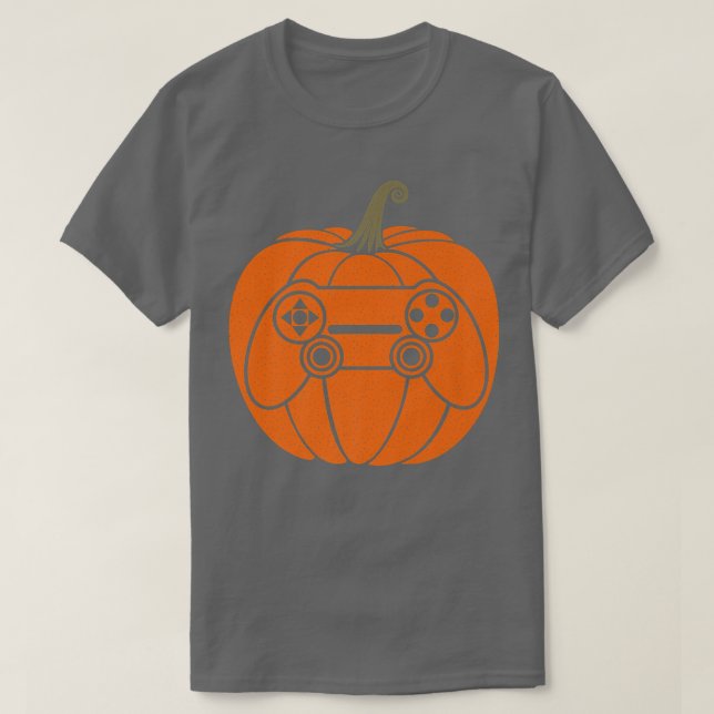 Pumpkin Thanksgiving-spel för videospelsstyrenhet T Shirt (Design framsida)