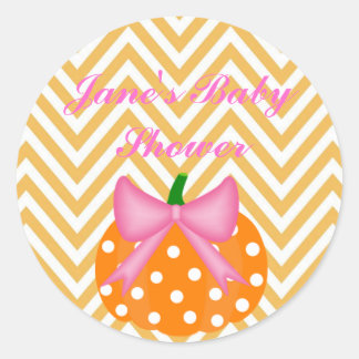 Pumpkin ThBäste Flicka dusch Sticker Runt Klistermärke
