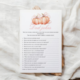 Pumpkin Theme Baby Shower Pappa skämtar Aktivitets