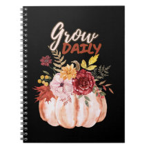 Pumpkin-themed- Grow Daily Quote Halloween Season