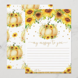 Pumpkin Time Capsule-meddelande till dig - tomma k Inbjudningar