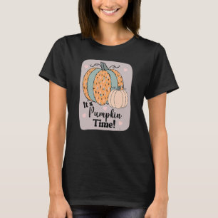Pumpkin Time Färg Mönster Pumpkins Autumn F T Shirt
