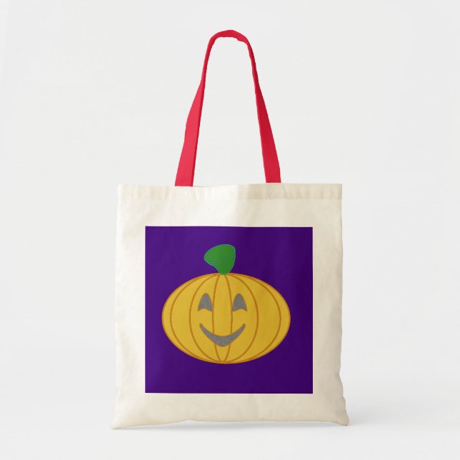 Pumpkin Tote Bag Tygkasse (Framsidan)