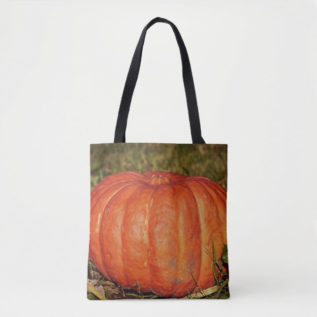 Pumpkin Tote Bag Tygkasse (Framsida)