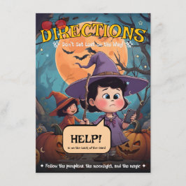 Pumpkin Trail Directions Card Tilläggskort