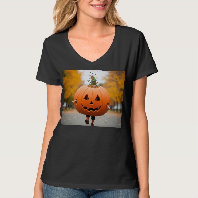 Pumpkin Trouble! T Shirt (Framsida)