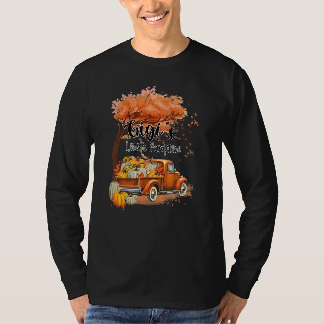 Pumpkin Truck Gigi's Little Pumpkins Fall Thanksgi T Shirt (Framsida)