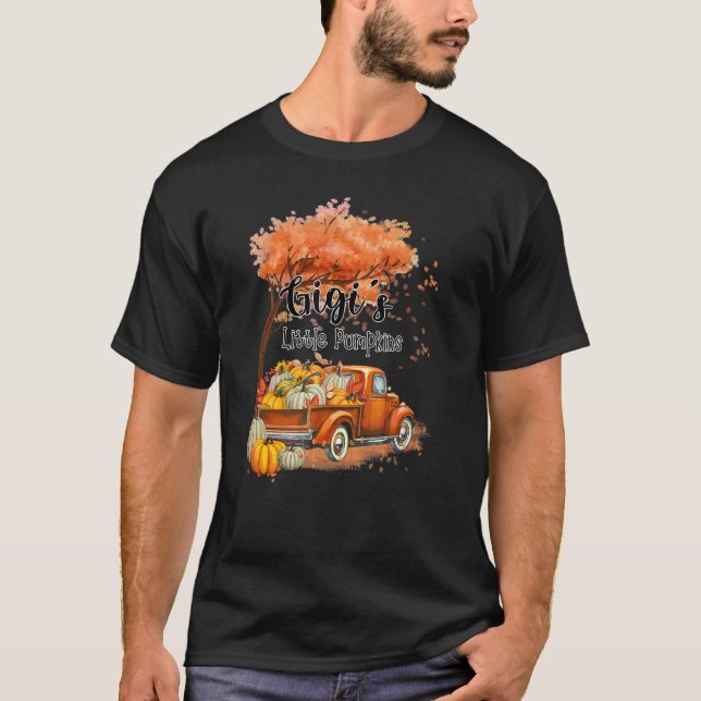 Pumpkin Truck Gigi's Little Pumpkins Fall Thanksgi T Shirt (Framsida)