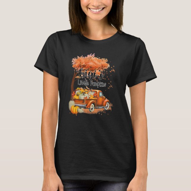 Pumpkin Truck Gigi's Little Pumpkins Fall Thanksgi T Shirt (Framsida)