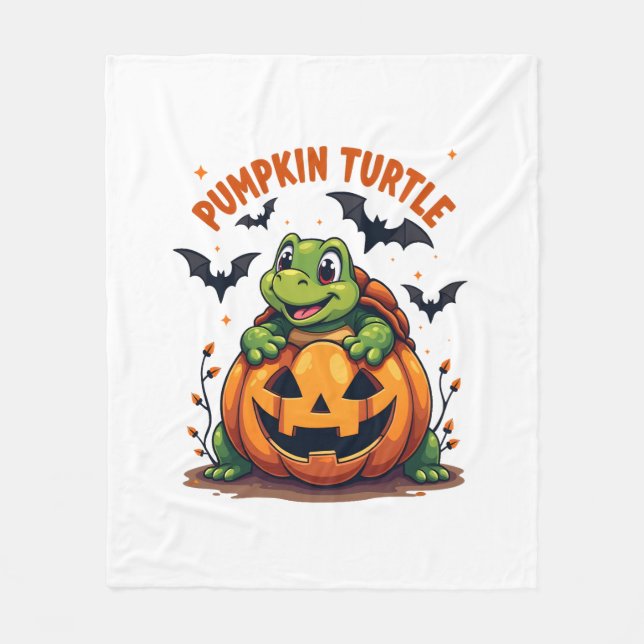 Pumpkin Turtle Fleecefilt (Framsidan)
