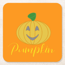Pumpkin Underlägg Papper Kvadrat
