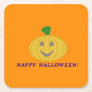 Pumpkin Underlägg Papper Kvadrat