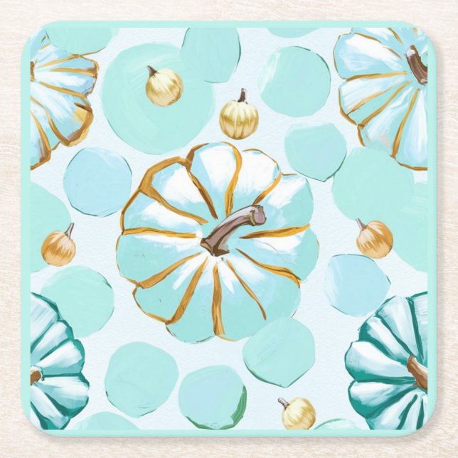 Pumpkin Underlägg Papper Kvadrat (Framsidan)