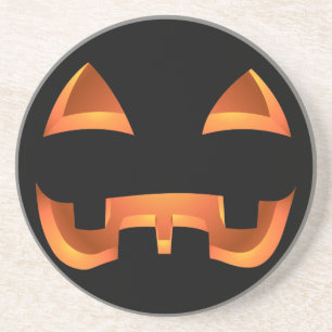 Pumpkin Underlägg Roligten Halloween Jack-O-Lanter Sandsten
