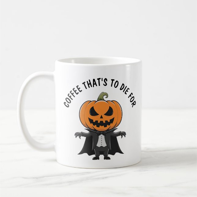 Pumpkin Vampire Kaffemugg (Vänster)