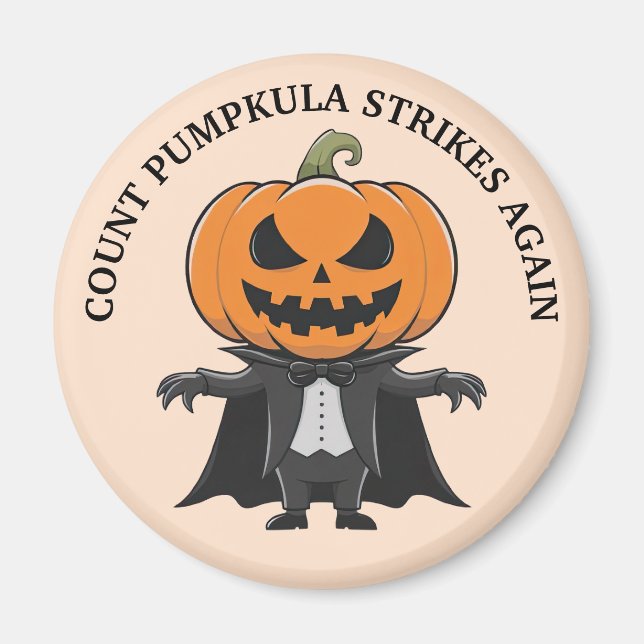 Pumpkin Vampire Magnet (Framsidan)