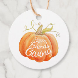 Pumpkin vattenfärgsbildervängning gåvor etiketter