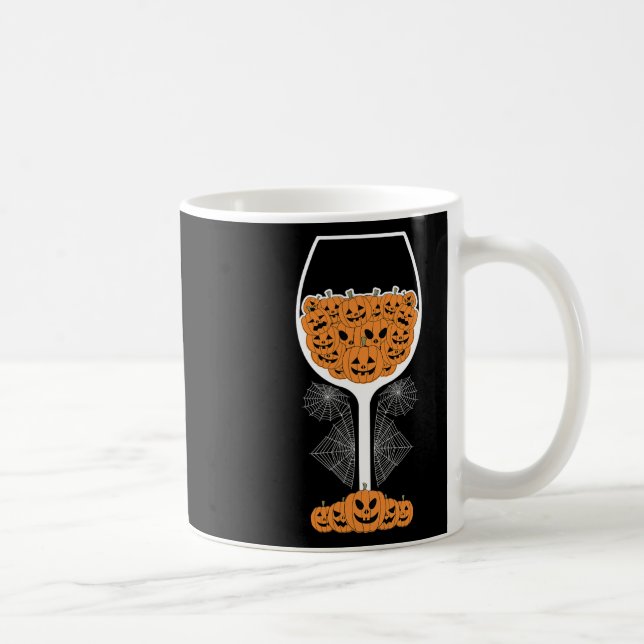 Pumpkin Vin Gl Spindelnät Costume Easy Halloween Kaffemugg (Höger)
