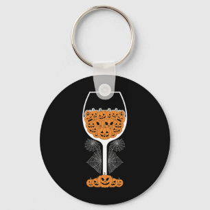 Pumpkin Vin Gl Spindelnät Costume Easy Halloween Nyckelring