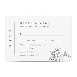 Pumpkin Vines Monogram-Bröllop OSA