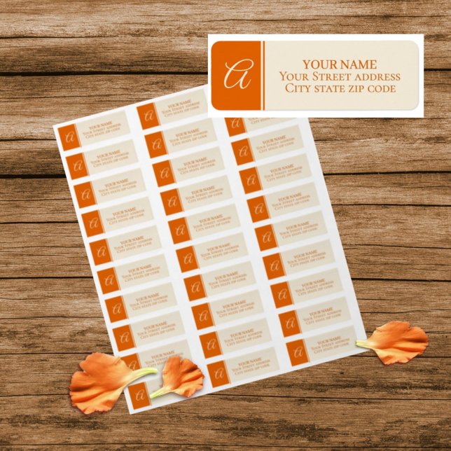 Pumpkin Vines Return-adressetikett Returadress Etikett (Skapare uppladdad)
