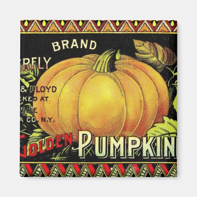Pumpkin-vintage Magnet (Framsidan)