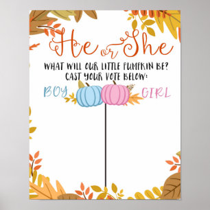 Pumpkin Voting Board Poster