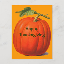 Pumpkin-vykort för Thanksgiving Helg Vykort