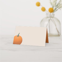 Pumpkin-vykort för vattenfärg - höst placeringskort