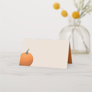 Pumpkin-vykort för vattenfärg - höst placeringskort