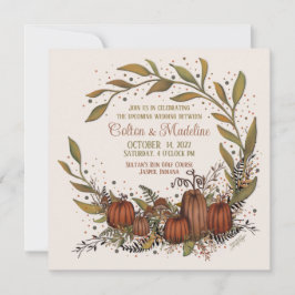 Pumpkin Wand Fall Hösthösten Inspirice Bröllop Inbjudningar