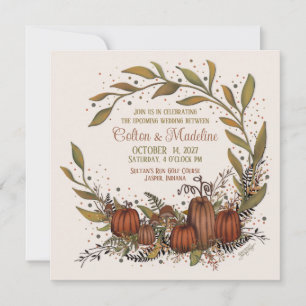 Pumpkin Wand Fall Hösthösten Inspirice Bröllop Inbjudningar
