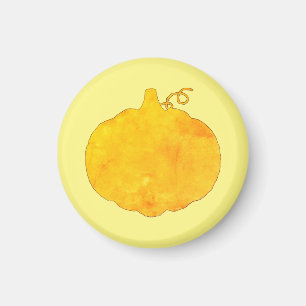 Pumpkin Watercolor-målning Magnet