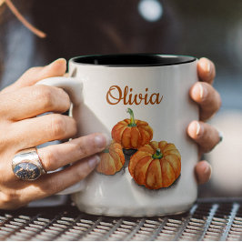 Pumpkin Watercolor Mugg