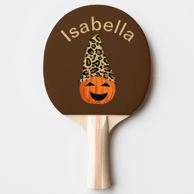 Pumpkin Wearing A Leopard Hat Pingisracket (Framsidan)