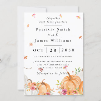 Pumpkin Wedding-inbjudan Inbjudningar