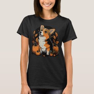 Pumpkin Welsh Corgi costume på Welsh Corgi Hallowo T Shirt