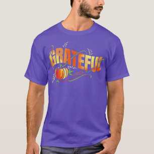 Pumpkin Wheat Ear - tacksam Thanksgiving T Shirt