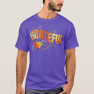 Pumpkin Wheat Ear - tacksam Thanksgiving T Shirt