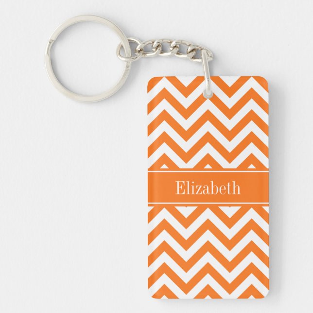 Pumpkin White Chevron, Pumpkin Namn Monogram (Framsidan)