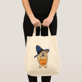 Pumpkin Witch Hund Tygkasse