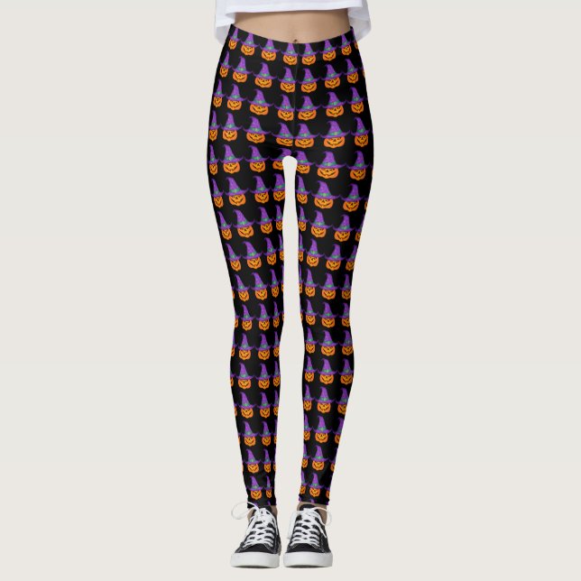 Pumpkin Witch Leggings (Framsida)