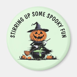 Pumpkin Witch Magnet