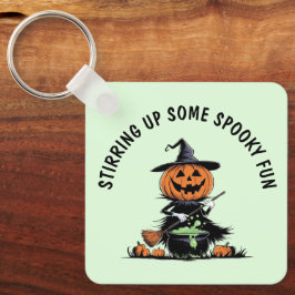 Pumpkin Witch Nyckelring