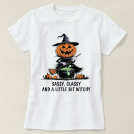 Pumpkin Witch T Shirt