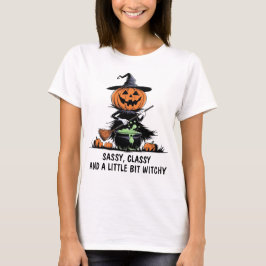 Pumpkin Witch T Shirt