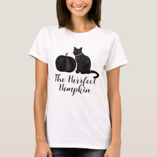 Pumpkin Women of Purrect Black Pumpkin T Shirt