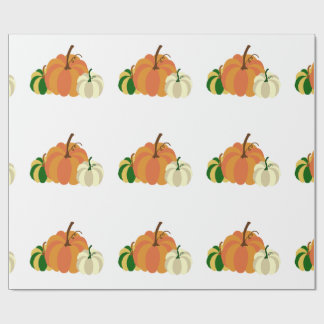 Pumpkin wrapping paper presentpapper