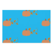 Pumpkin  Wrapping Papper Flat Lakan Set av 3