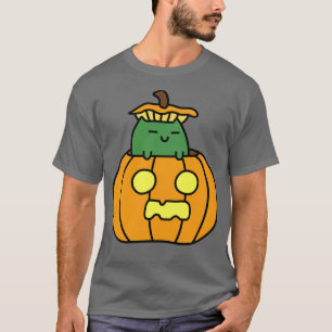 Pumpkin Zombie Cat T Shirt